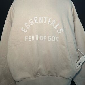 Fear of God Essentials Beige Sweatshirt